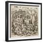 Some Indians are Killed, Some Perish in a Fire-Theodor de Bry-Framed Giclee Print
