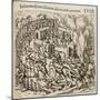Some Indians are Killed, Some Perish in a Fire-Theodor de Bry-Mounted Giclee Print