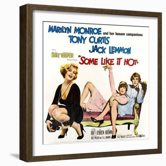 Some Like it Hot, 1959-null-Framed Premium Giclee Print