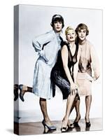 SOME LIKE IT HOT, from left: Tony Curtis, Evelyn Moriarty (Marilyn Monroe's stand-in), Jack Lemmon-null-Stretched Canvas