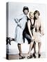 SOME LIKE IT HOT, from left: Tony Curtis, Evelyn Moriarty (Marilyn Monroe's stand-in), Jack Lemmon-null-Stretched Canvas
