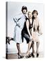 SOME LIKE IT HOT, from left: Tony Curtis, Evelyn Moriarty (Marilyn Monroe's stand-in), Jack Lemmon-null-Stretched Canvas