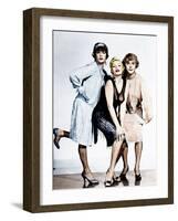 SOME LIKE IT HOT, from left: Tony Curtis, Evelyn Moriarty (Marilyn Monroe's stand-in), Jack Lemmon-null-Framed Photo