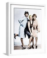 SOME LIKE IT HOT, from left: Tony Curtis, Evelyn Moriarty (Marilyn Monroe's stand-in), Jack Lemmon-null-Framed Photo