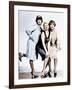 SOME LIKE IT HOT, from left: Tony Curtis, Evelyn Moriarty (Marilyn Monroe's stand-in), Jack Lemmon-null-Framed Photo