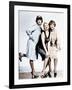 SOME LIKE IT HOT, from left: Tony Curtis, Evelyn Moriarty (Marilyn Monroe's stand-in), Jack Lemmon-null-Framed Photo