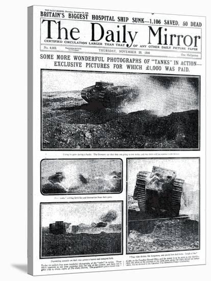 Some More Wonderful Photographs of Tanks in Action, 1000 Pounds was Paid for Exclusive Pictures-null-Stretched Canvas