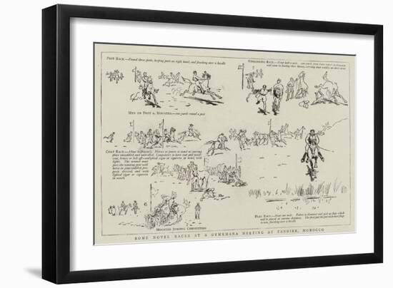 Some Novel Races at a Gymkhana Meeting at Tangier, Morocco-null-Framed Giclee Print