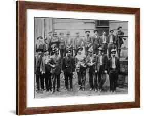 Some of 100 Italian and Slavic Coal Miners Arrested Following a Strike Riot, 1915-null-Framed Photo