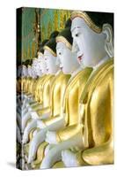 Some of the 45 Buddha Images Found at a Crescent-Shaped Colonnade at Umin Thounzeh on Sagaing Hill-Lee Frost-Stretched Canvas