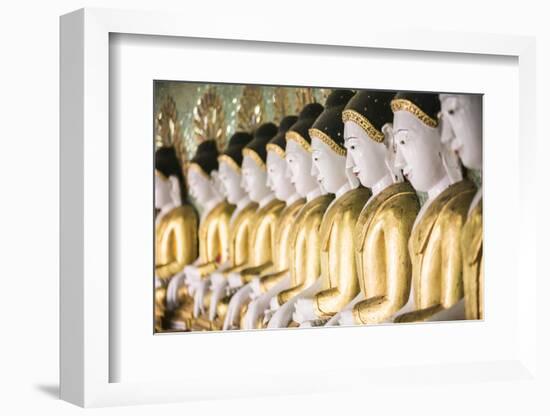 Some of the 45 Large Buddha Images at Umin Thounzeh, Mandalay, Myanmar (Burma)-Matthew Williams-Ellis-Framed Photographic Print