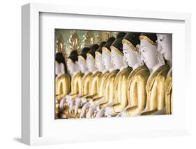 Some of the 45 Large Buddha Images at Umin Thounzeh, Mandalay, Myanmar (Burma)-Matthew Williams-Ellis-Framed Photographic Print