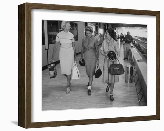 Some of the Bloomfield Hills Society Women Who Bowls in a League-null-Framed Photographic Print