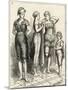 Some of the Costumes Worn by Ladies at a Swimming Competition in London-null-Mounted Art Print