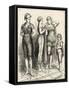 Some of the Costumes Worn by Ladies at a Swimming Competition in London-null-Framed Stretched Canvas