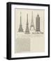 Some of the Designs for the Great Tower in London Proposed by Sir Edward Watkin, Mp-null-Framed Giclee Print