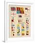 Some of the Signal Flags of Royal Navy Including the Royal Standard White Ensign Union Jack-null-Framed Photographic Print