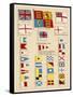 Some of the Signal Flags of Royal Navy Including the Royal Standard White Ensign Union Jack-null-Framed Stretched Canvas