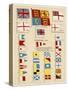 Some of the Signal Flags of Royal Navy Including the Royal Standard White Ensign Union Jack-null-Stretched Canvas