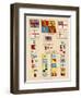 Some of the Signal Flags of Royal Navy Including the Royal Standard White Ensign Union Jack-null-Framed Photographic Print