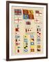 Some of the Signal Flags of Royal Navy Including the Royal Standard White Ensign Union Jack-null-Framed Photographic Print