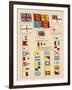 Some of the Signal Flags of Royal Navy Including the Royal Standard White Ensign Union Jack-null-Framed Photographic Print