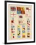 Some of the Signal Flags of Royal Navy Including the Royal Standard White Ensign Union Jack-null-Framed Photographic Print