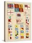 Some of the Signal Flags of Royal Navy Including the Royal Standard White Ensign Union Jack-null-Stretched Canvas