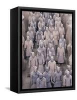 Some of the Six Thousand Statues in the Army of Terracotta Warriors, Shaanxi Province, China-Gavin Hellier-Framed Stretched Canvas