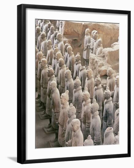 Some of the Six Thousand Statues in the Army of Terracotta Warriors, Shaanxi Province, China-Gavin Hellier-Framed Photographic Print