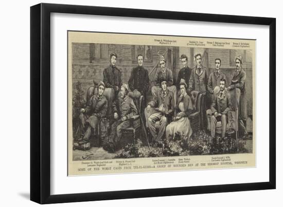 Some of the Worst Cases from Tel El Kebir, a Group of Wounded Men at the Herbert Hospital, Woolwich-null-Framed Giclee Print