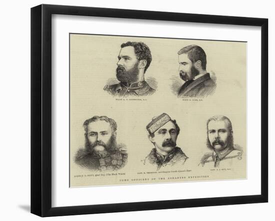 Some Officers of the Ashantee Expedition-null-Framed Giclee Print