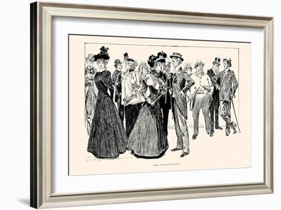 Some Professional People-Charles Dana Gibson-Framed Art Print