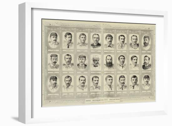 Some Representative Cricketers-null-Framed Giclee Print