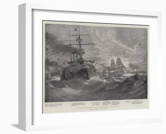 Some Russian War-Ships-Fred T. Jane-Framed Giclee Print