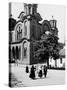 Some Serbian People Strolling in Front of a Church, Belgrade-null-Stretched Canvas