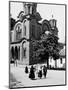 Some Serbian People Strolling in Front of a Church, Belgrade-null-Mounted Photographic Print