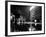 Some Serbian Workers Cleaning a Street at Night, Belgrade-null-Framed Photographic Print