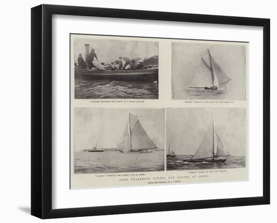 Some Snapshots During the Racing at Cowes-null-Framed Giclee Print