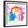 Some Tunes-Daniela Santiago-Framed Art Print