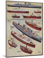 Some Types of Model Ships-GH Davis-Mounted Art Print