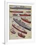 Some Types of Model Ships-GH Davis-Framed Art Print