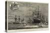 Some Vessels of the Evolutionary Fleet, under Admiral Sir G Hornby-William Lionel Wyllie-Stretched Canvas