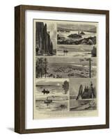 Some Views on the Northern Pacific Railway, Usa-null-Framed Giclee Print