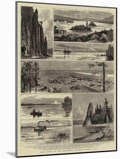 Some Views on the Northern Pacific Railway, Usa-null-Mounted Giclee Print