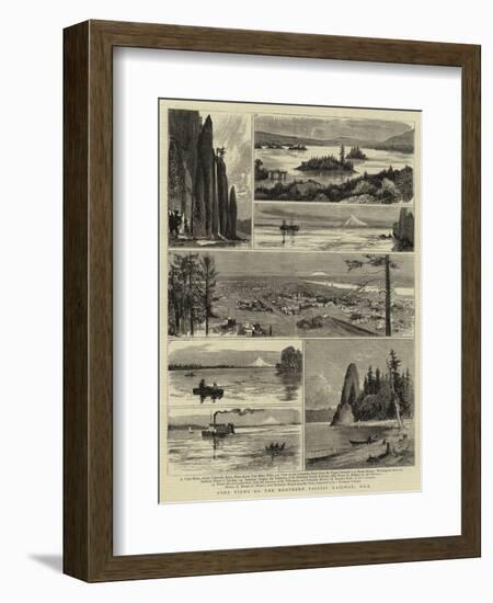 Some Views on the Northern Pacific Railway, Usa-null-Framed Giclee Print