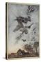 Some War with Rere-Mice for their Leathern Wings-Arthur Rackham-Stretched Canvas