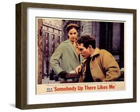 Somebody Up There Likes Me, Pier Angeli, Paul Newman, 1956-null-Framed Photo