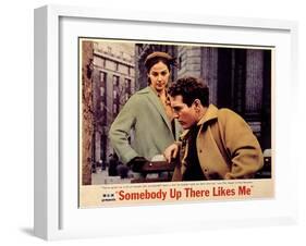 Somebody Up There Likes Me, Pier Angeli, Paul Newman, 1956-null-Framed Photo