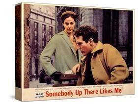 Somebody Up There Likes Me, Pier Angeli, Paul Newman, 1956-null-Stretched Canvas